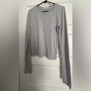 ETERNE- heather grey Long Sleeve Top